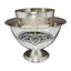 Серебряная ваза-икорница Черневой рисунок 40130105А05